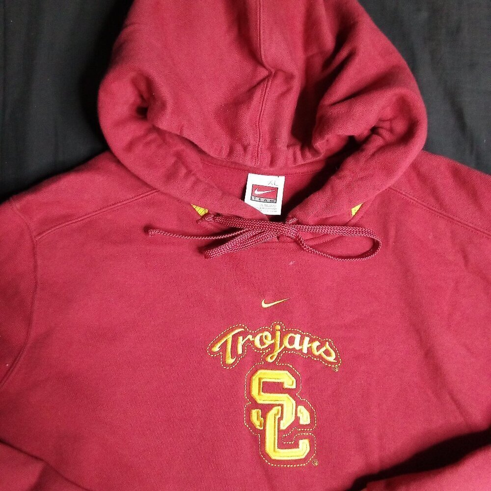 Vintage Nike Mid Swoosh USC Trojans Hoodie Sweatshirt